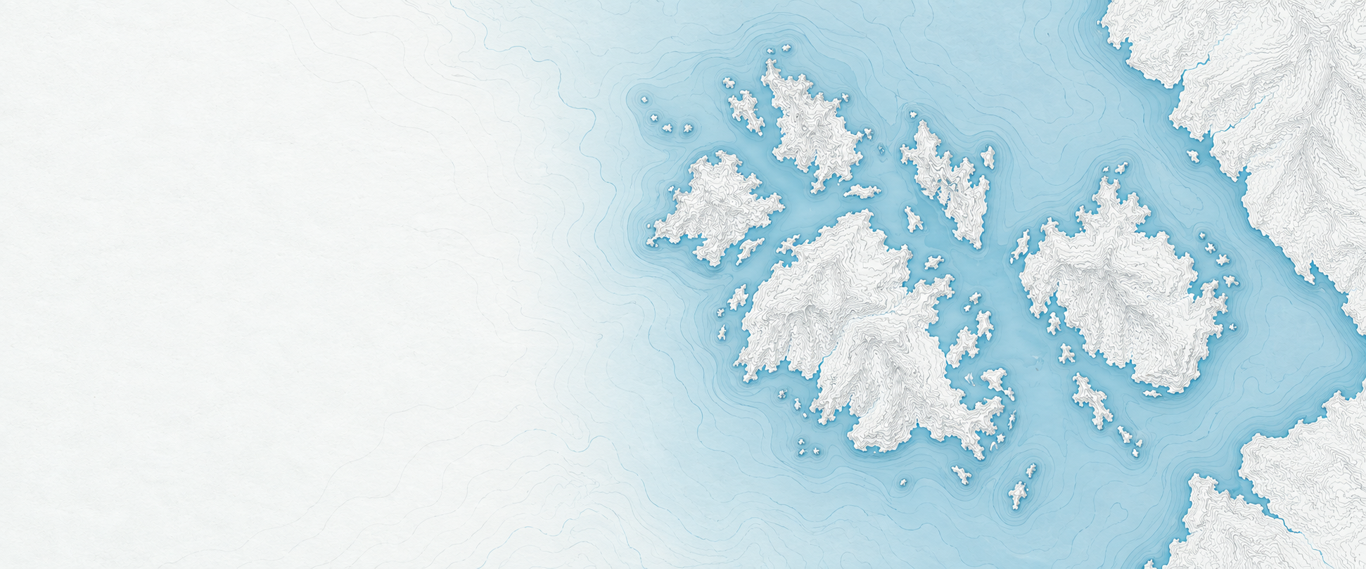 Illustrated cartographic portrait of Barren Islands