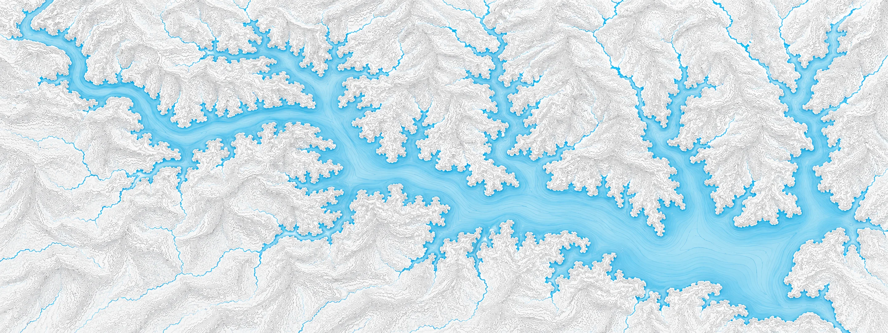 Illustrated map of Clearwater Lake
