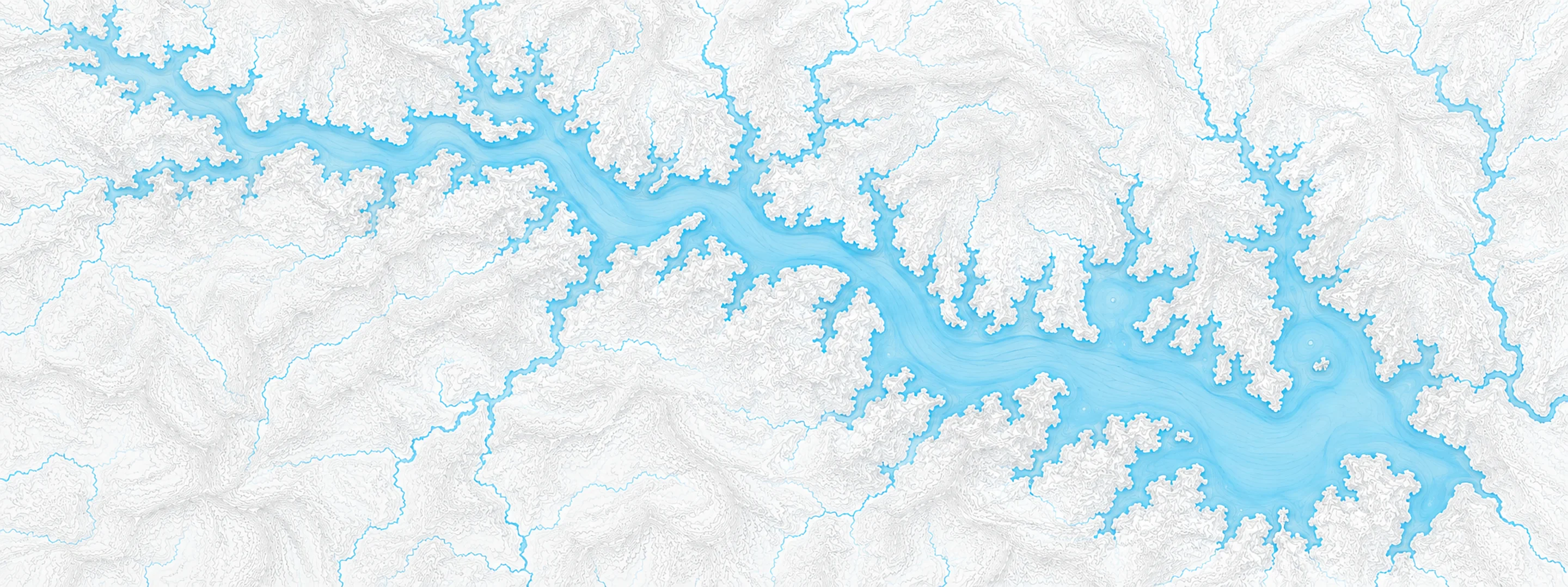 Illustrated map of Falls Lake