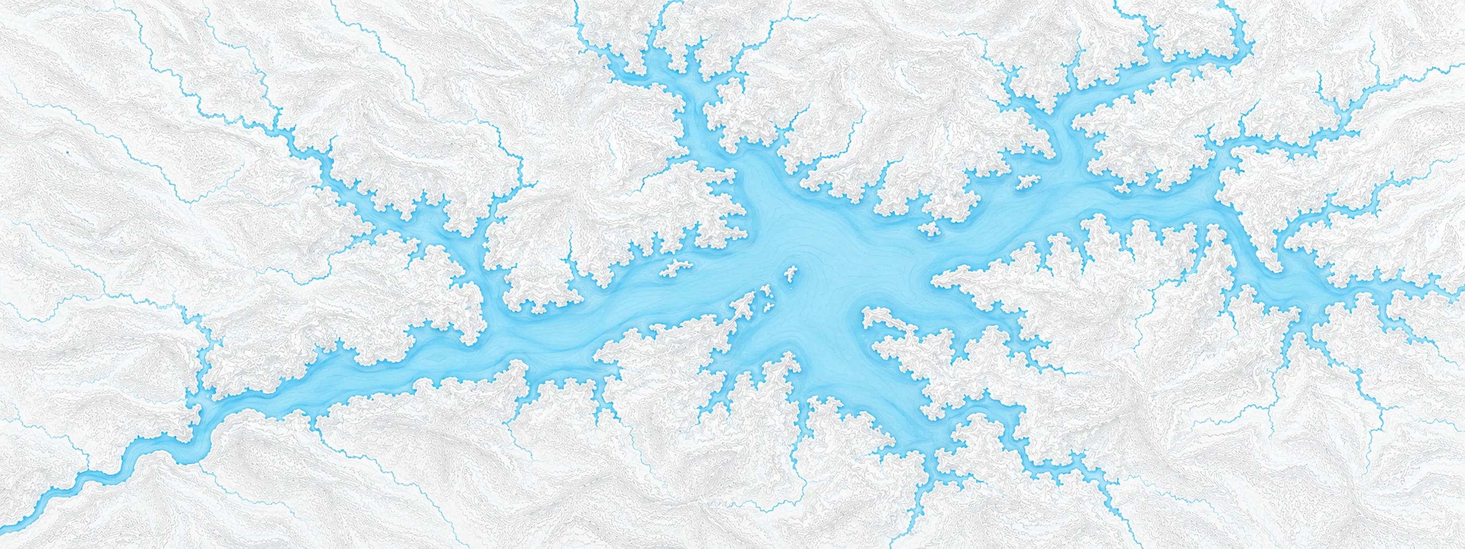 Illustrated map of Grand Lake (Oklahoma)