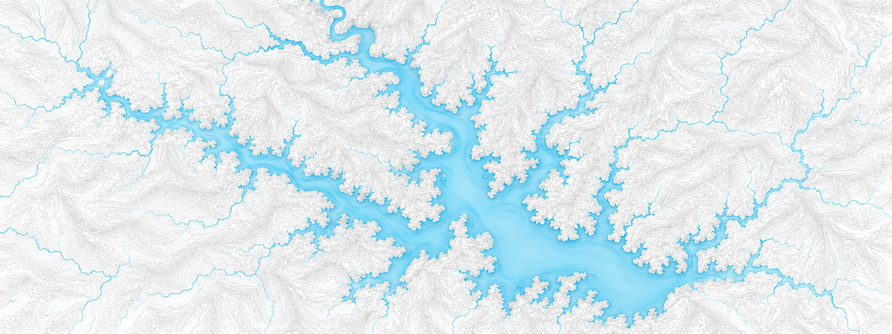Illustrated map of Jordan Lake