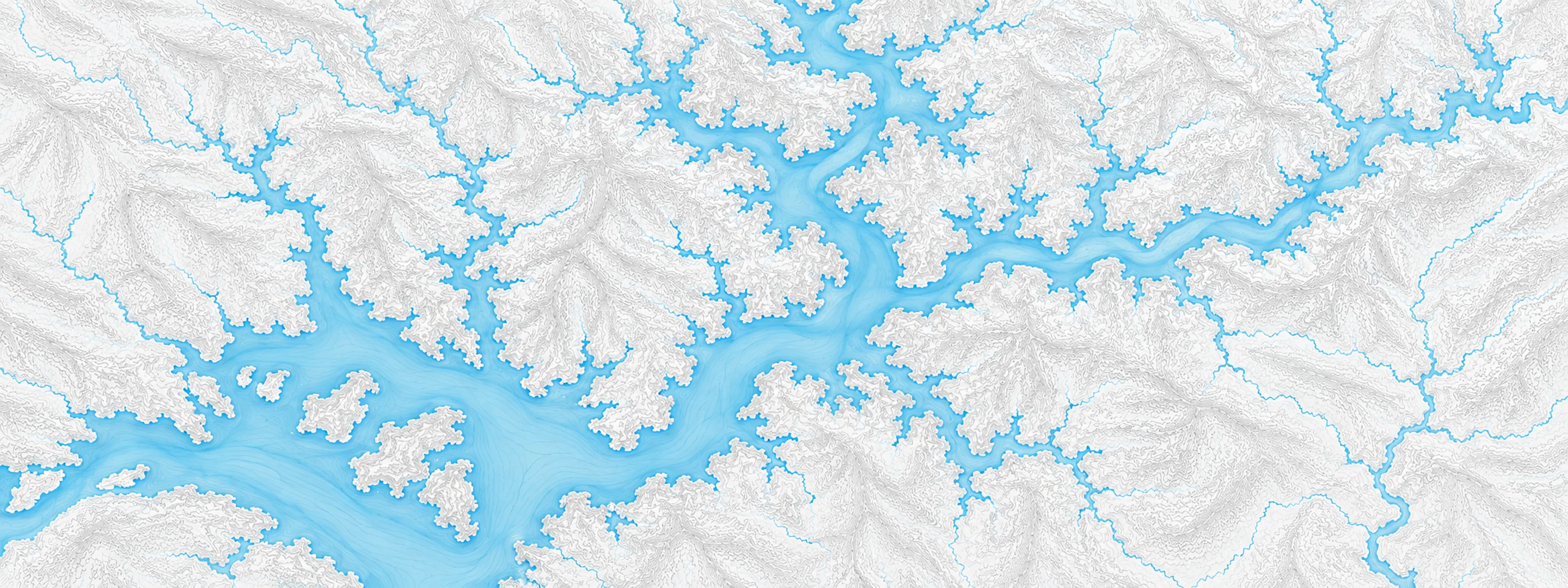 Illustrated map of Lake Barkley