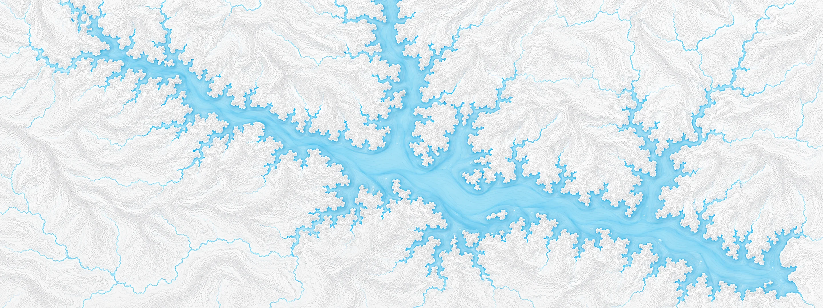 Illustrated map of Lake Hartwell