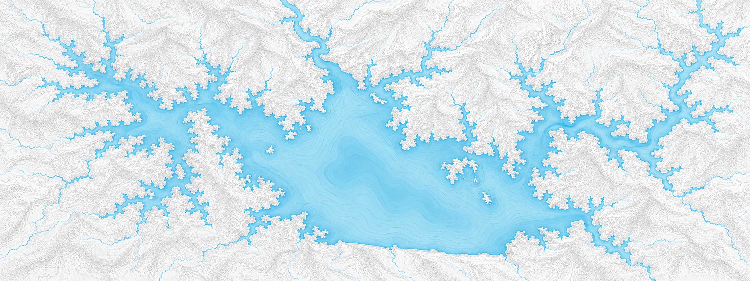 Illustrated map of Lake Livingston