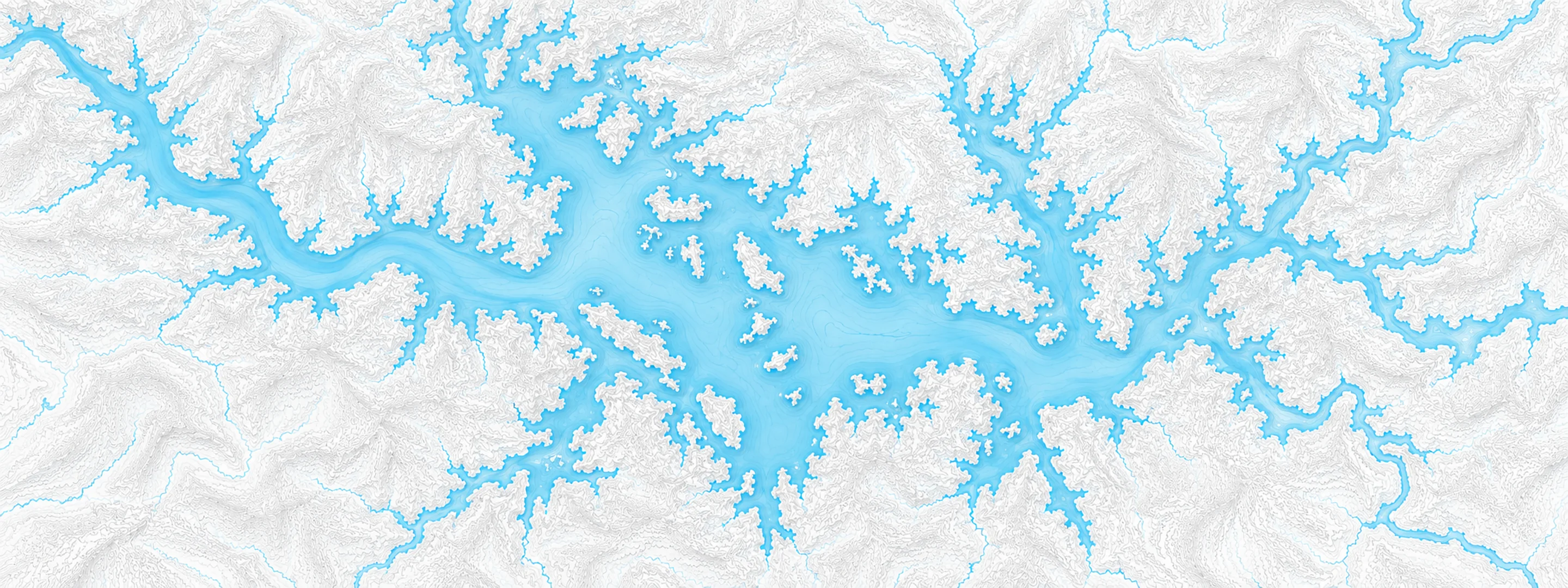 Illustrated map of Lake Martin