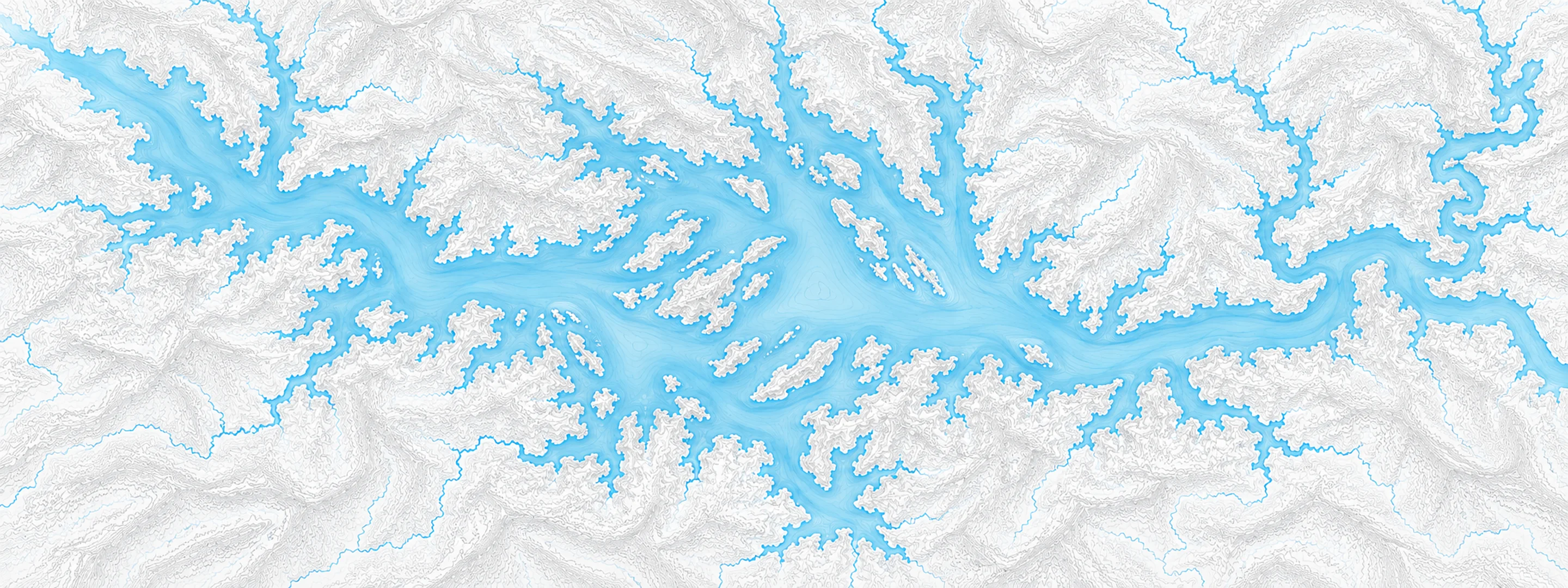 Illustrated map of Lake Ouachita