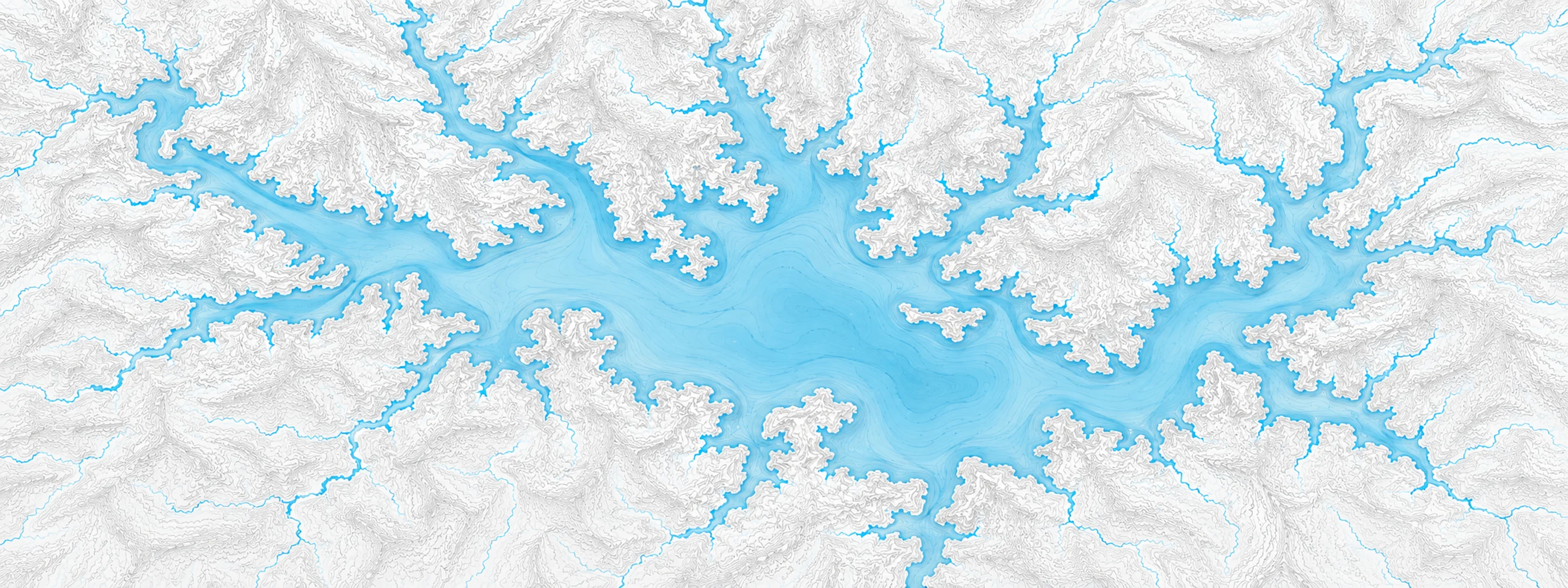 Illustrated map of Lake Stamford