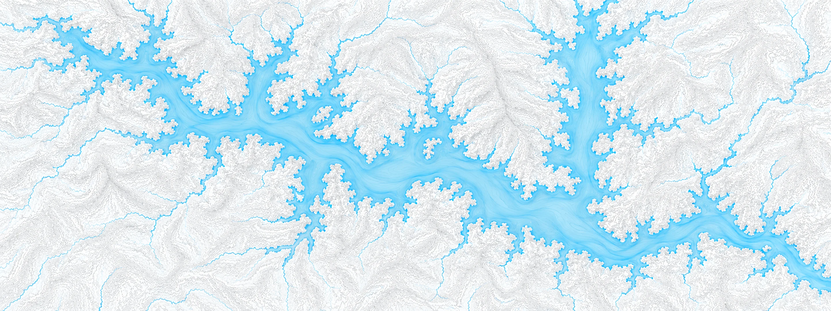 Illustrated map of Lake Tenkiller