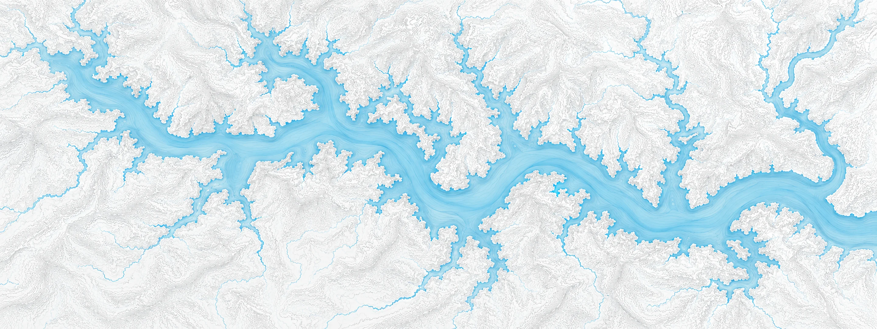 Illustrated map of Lake Travis