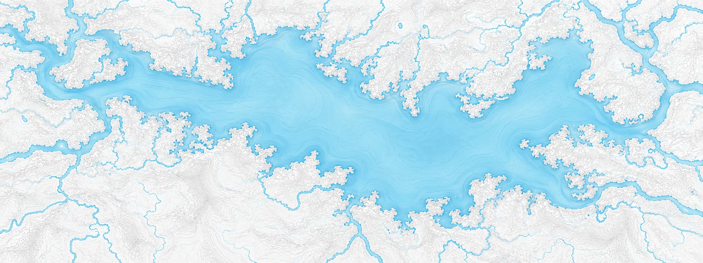 Illustrated map of Little Lake
