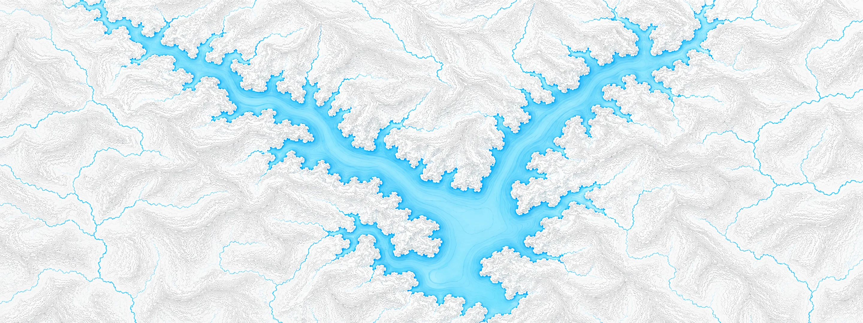 Illustrated map of Long Branch Reservoir