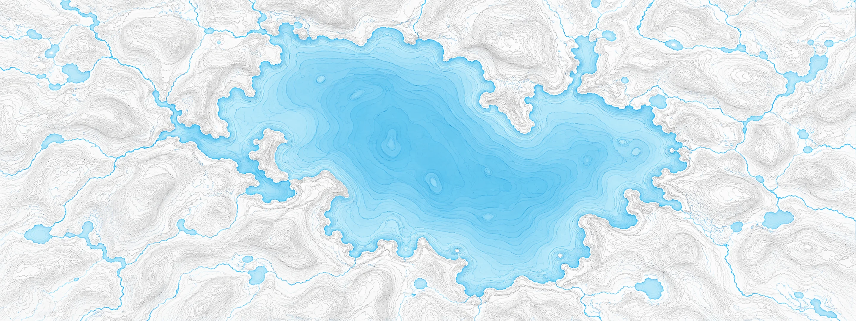 Illustrated map of Pleasant Lake