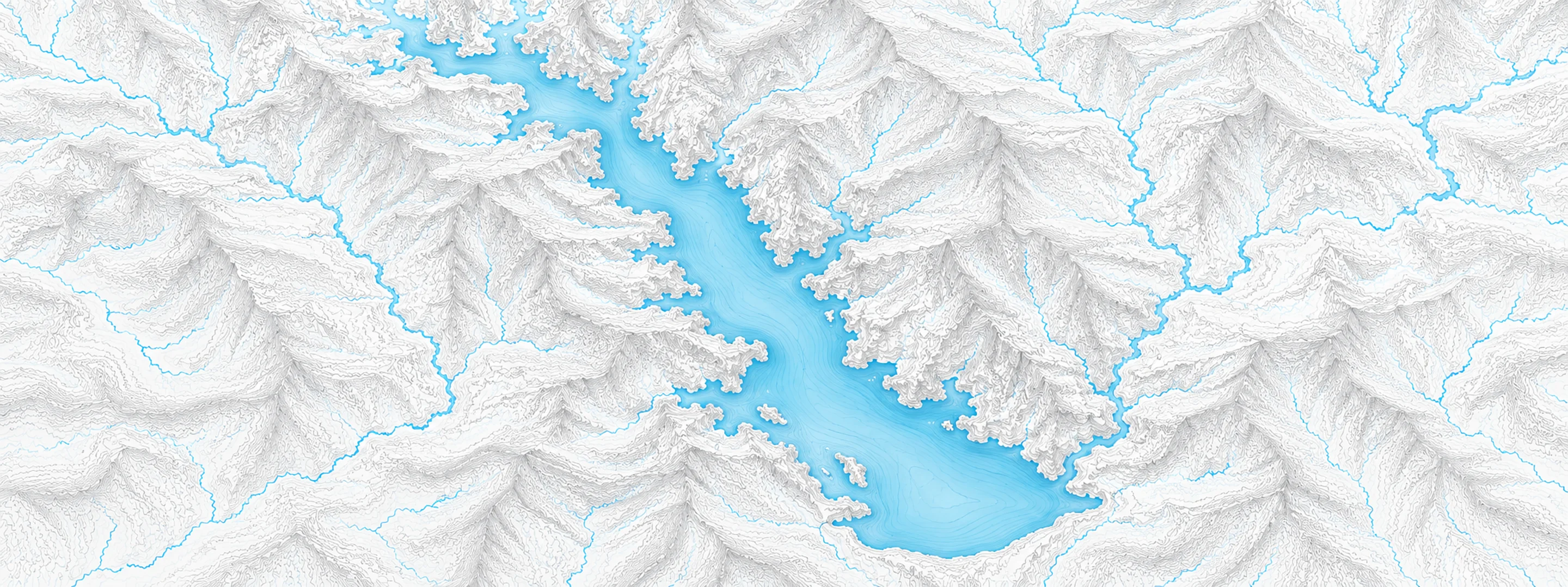 Illustrated map of Rockport Reservoir