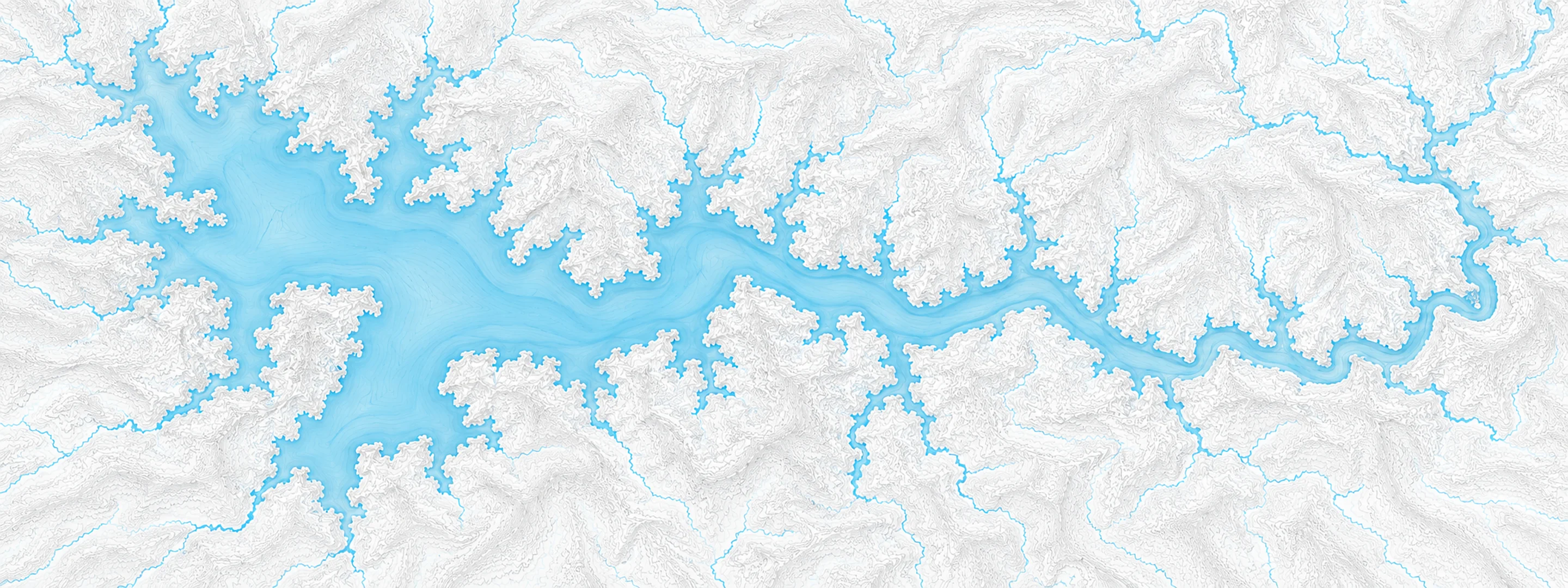 Illustrated map of Sardis Lake (Mississippi)