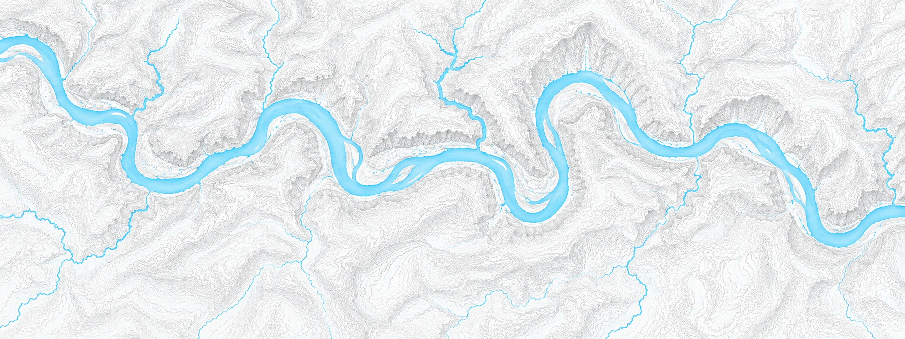 Illustrated map of Buffalo River (AR)
