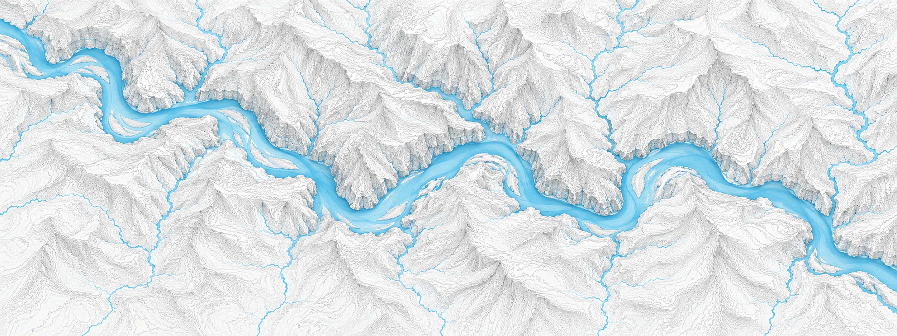 Illustrated map of Clackamas River