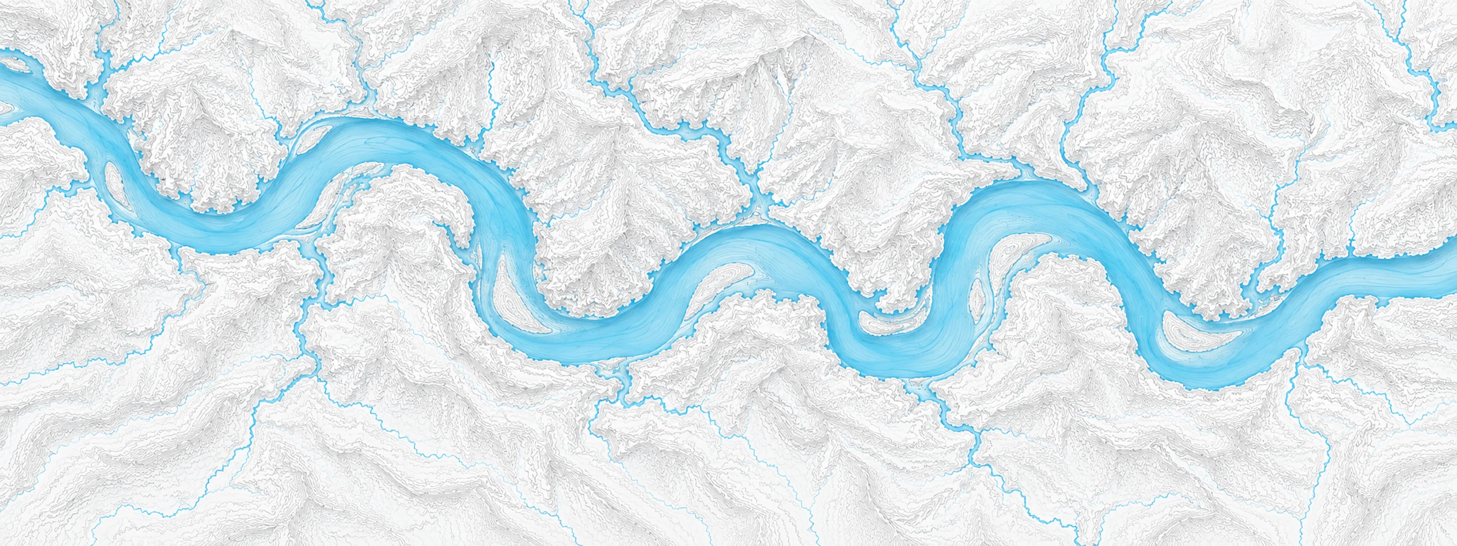 Illustrated map of Current River