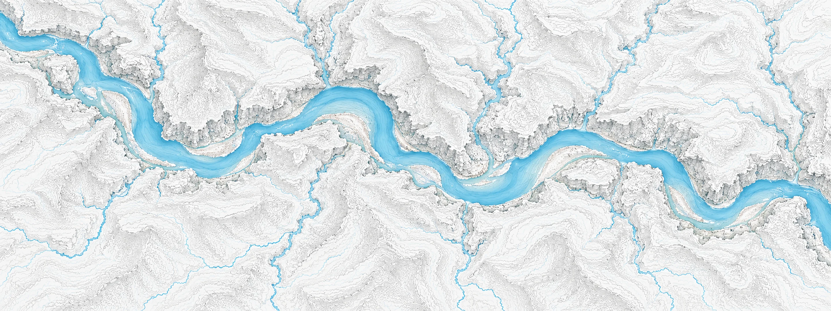 Illustrated map of Frio River