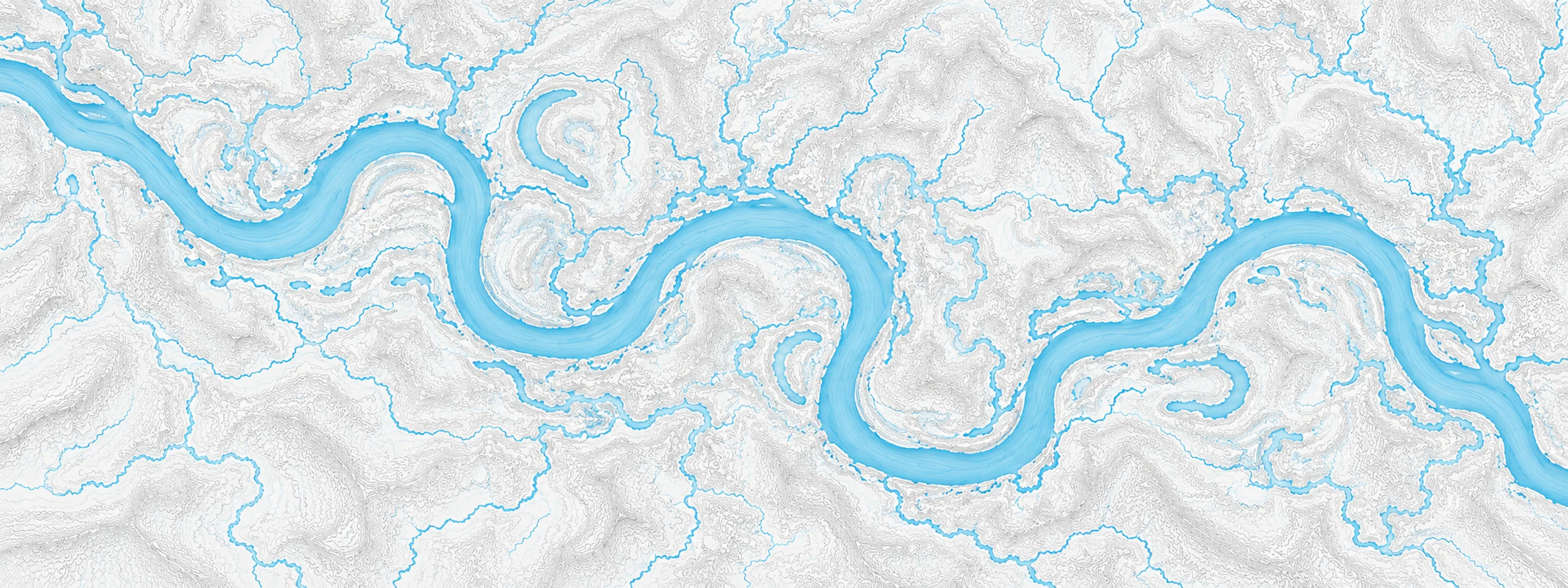 Illustrated map of Ogeechee River
