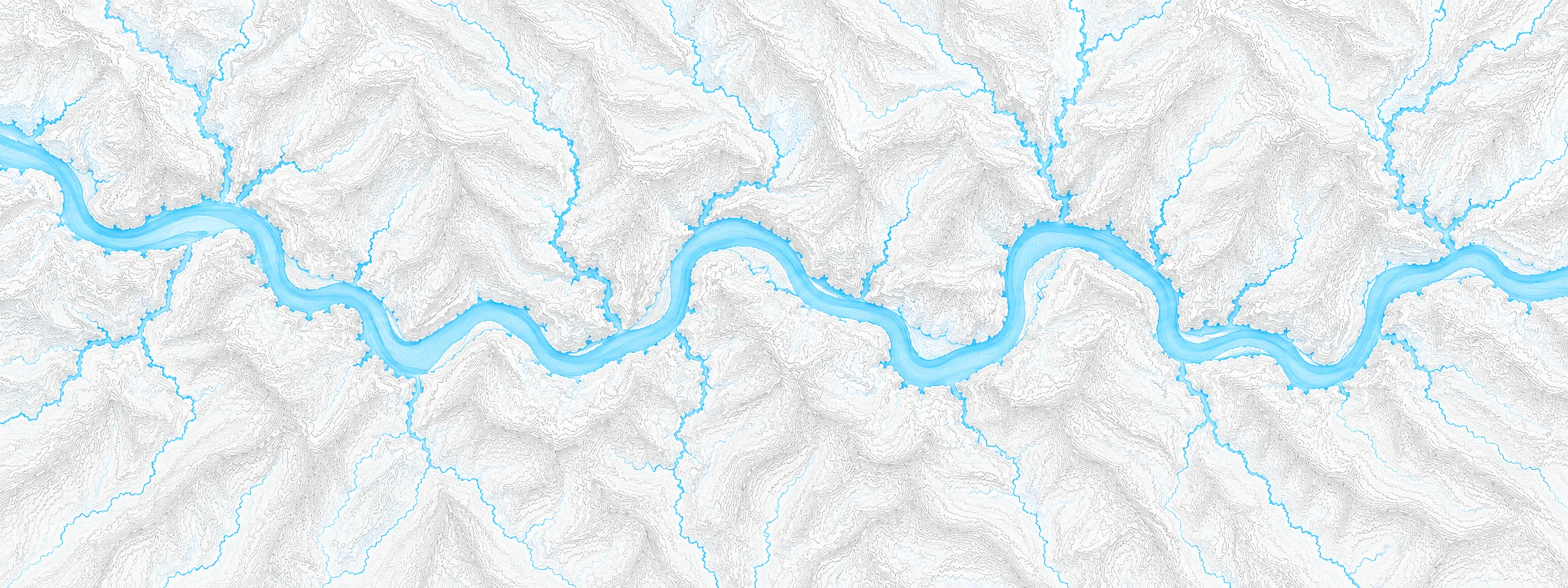 Illustrated map of Paint Creek