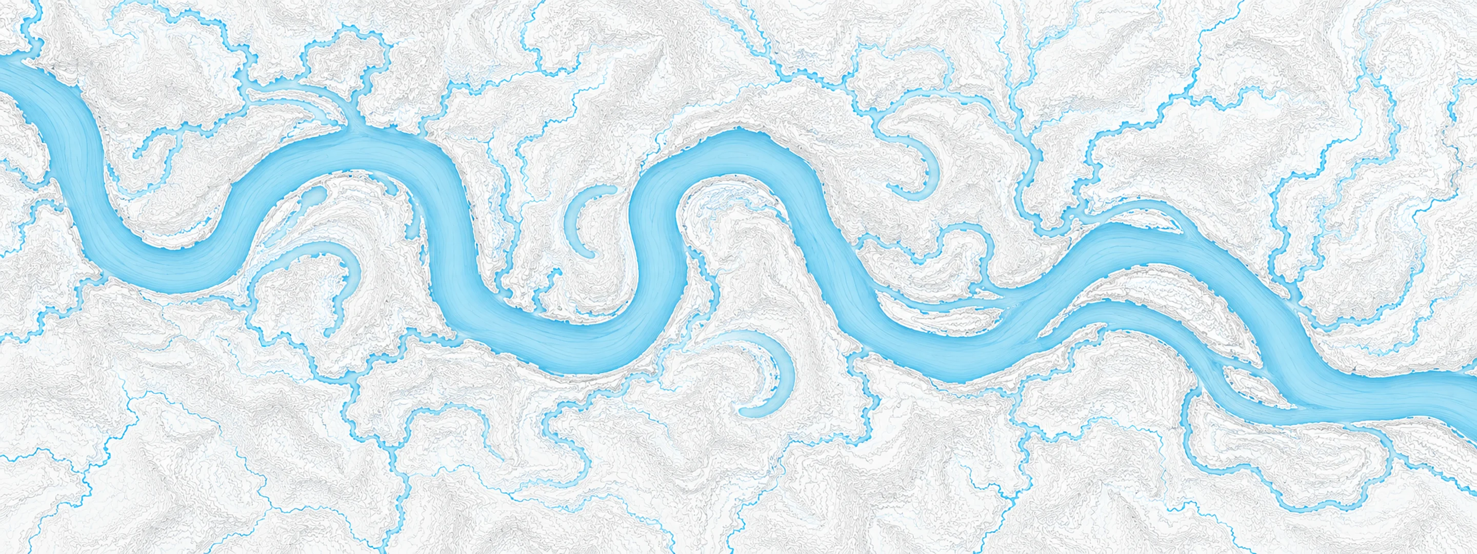 Illustrated map of Pearl River
