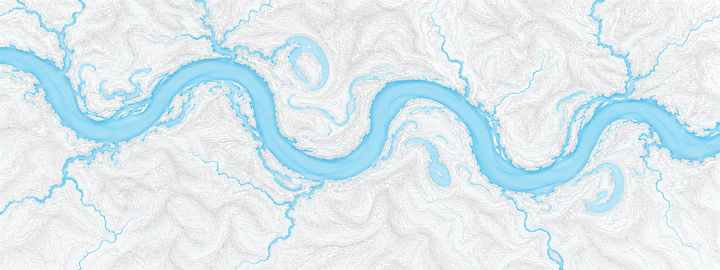 Illustrated map of Savannah River