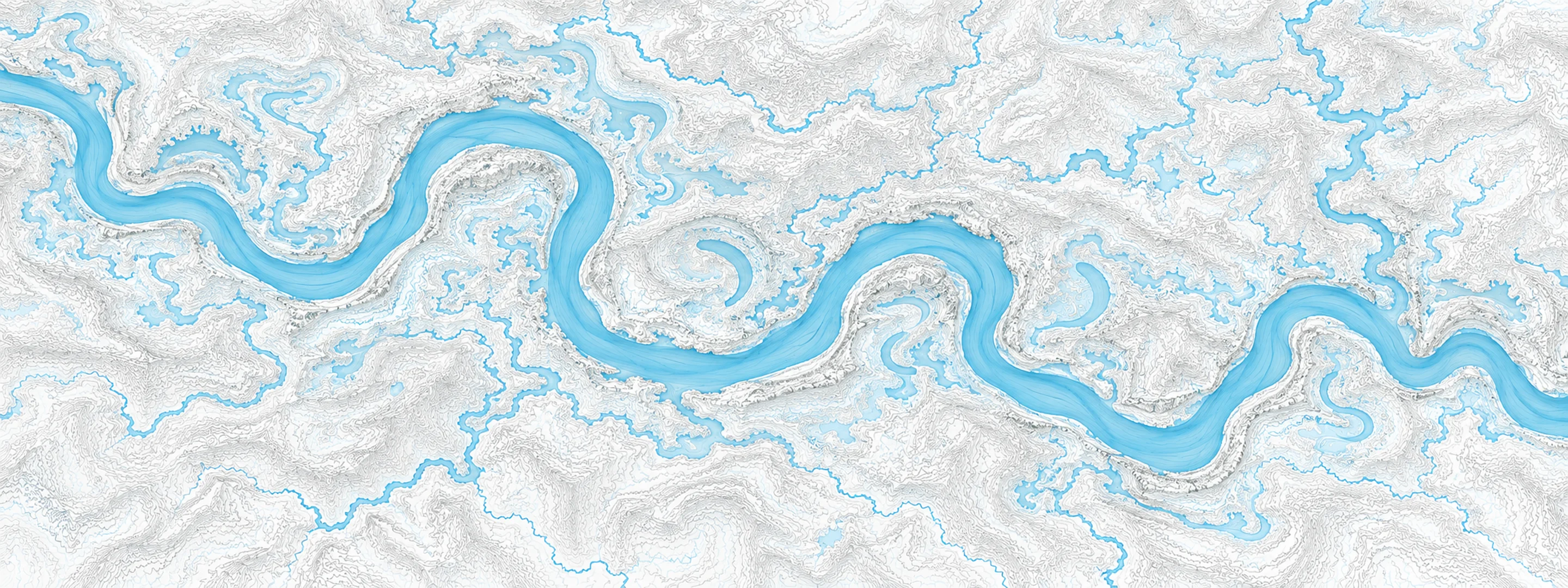 Illustrated map of Suwannee River