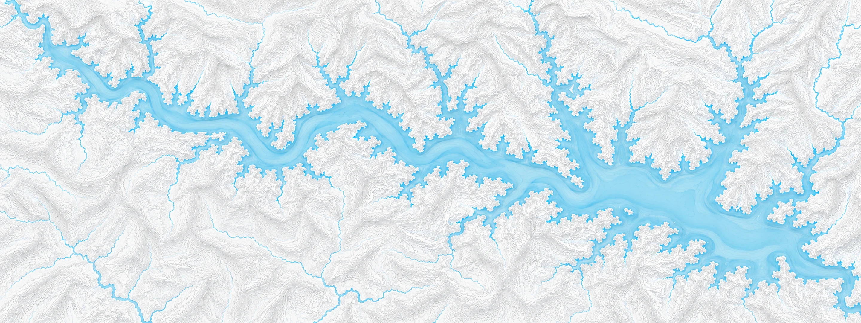 Illustrated map of Beaver Lake