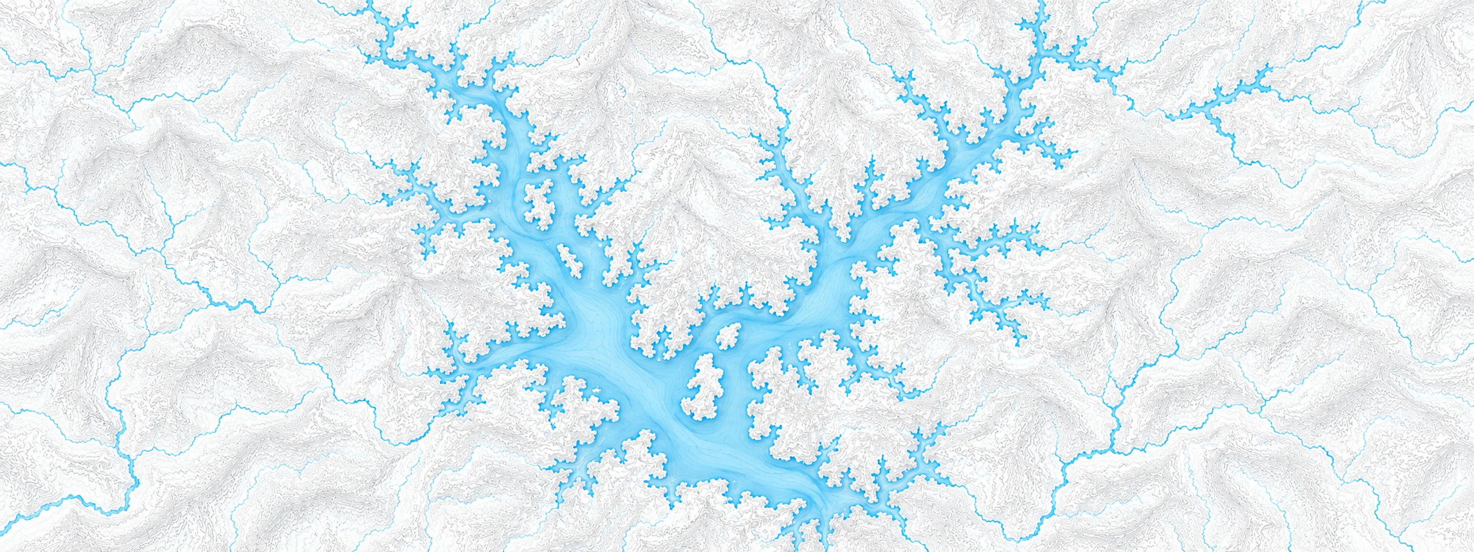 Illustrated map of Lake Lanier