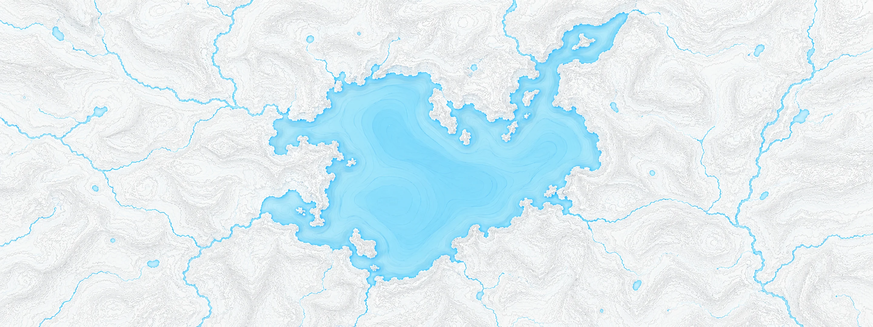 Illustrated map of Black Hawk Lake