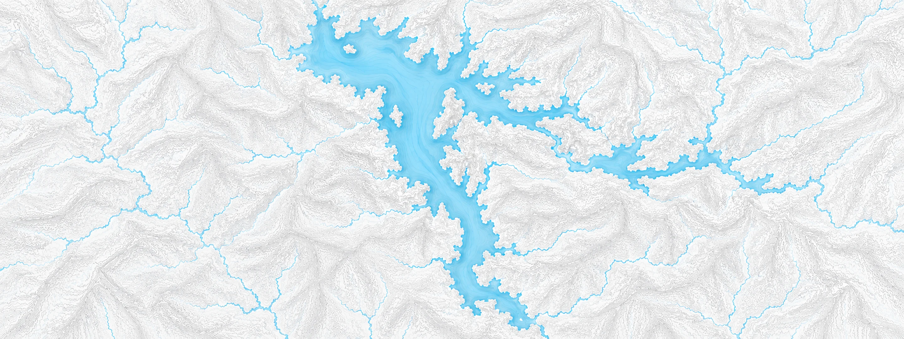 Illustrated map of Lake Coeur d Alene