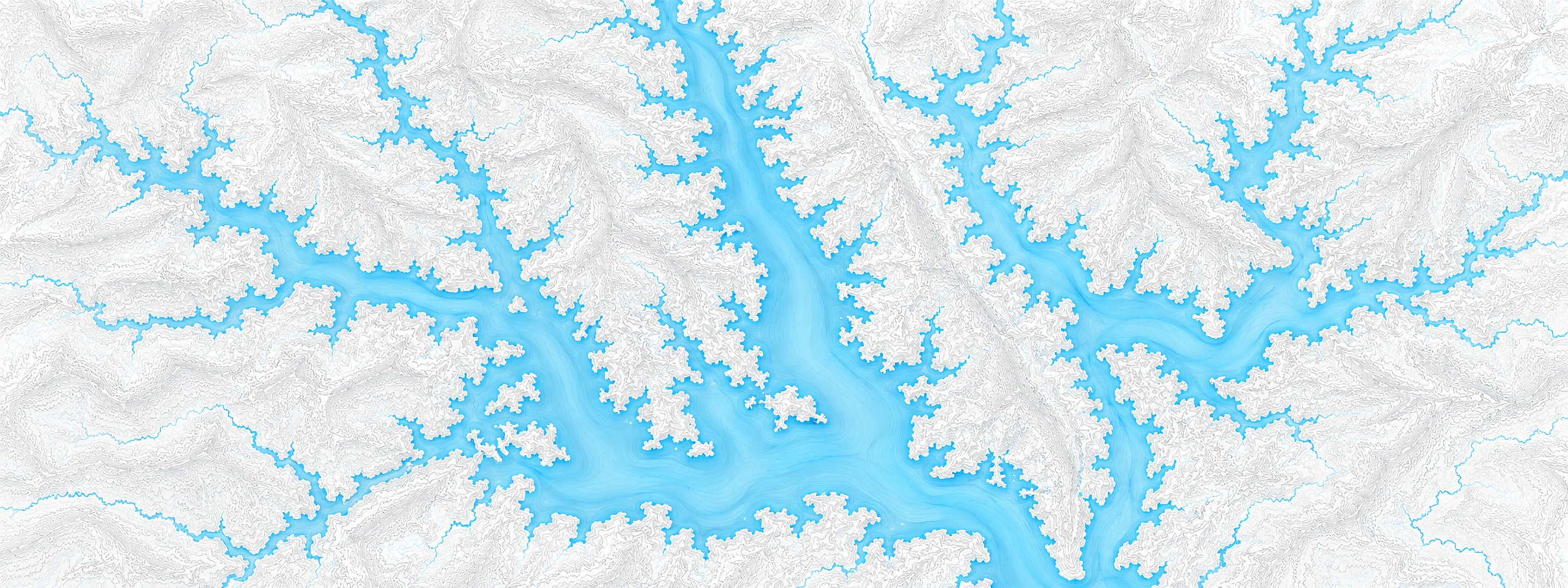 Illustrated map of Kentucky Lake