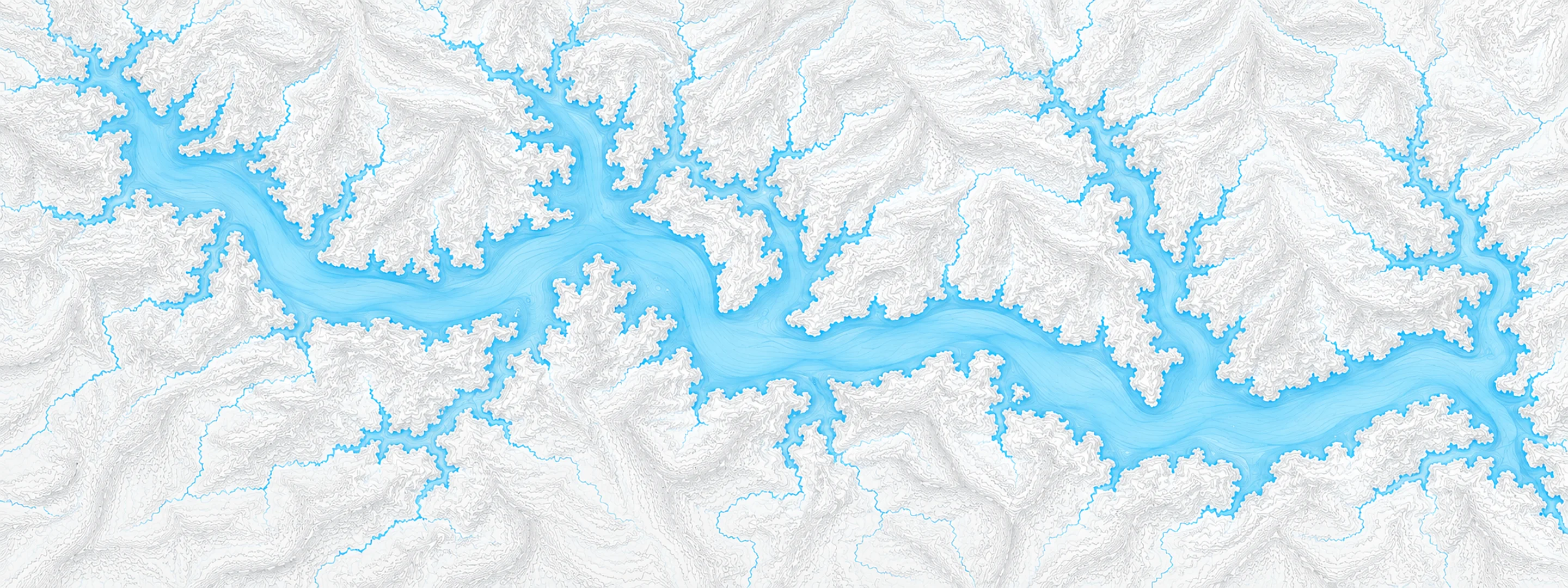 Illustrated map of Table Rock Lake