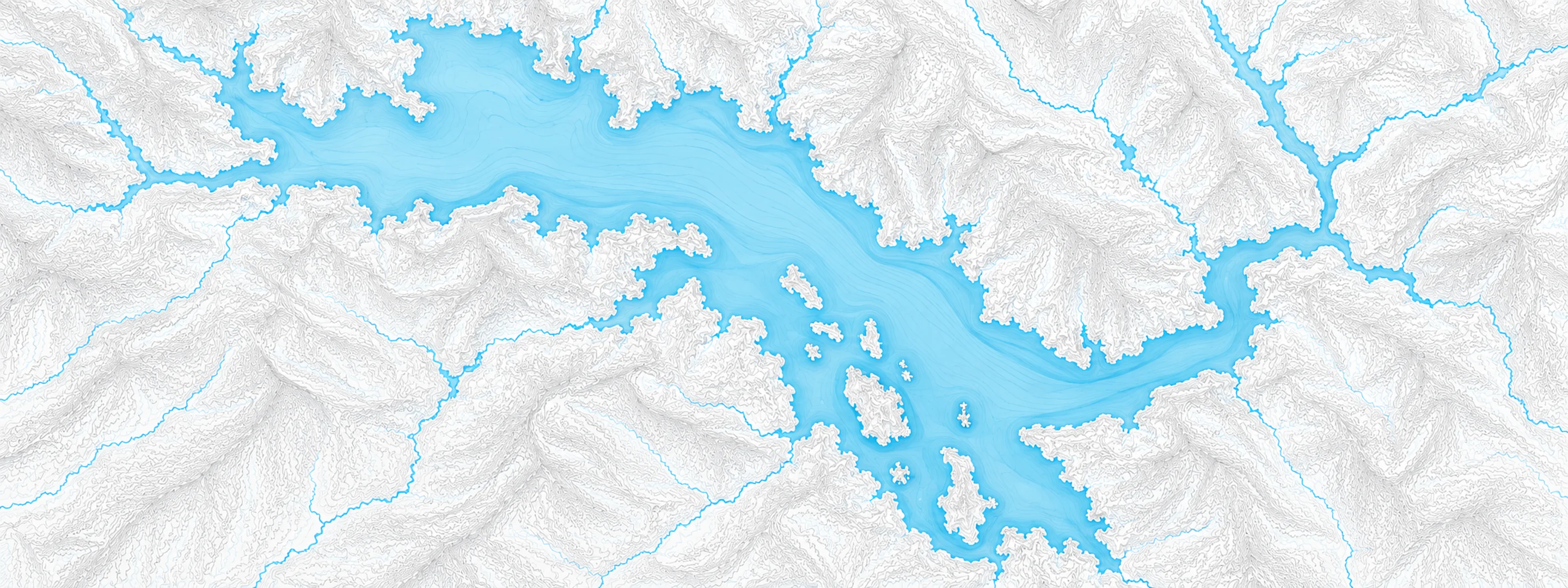 Illustrated map of Flathead Lake