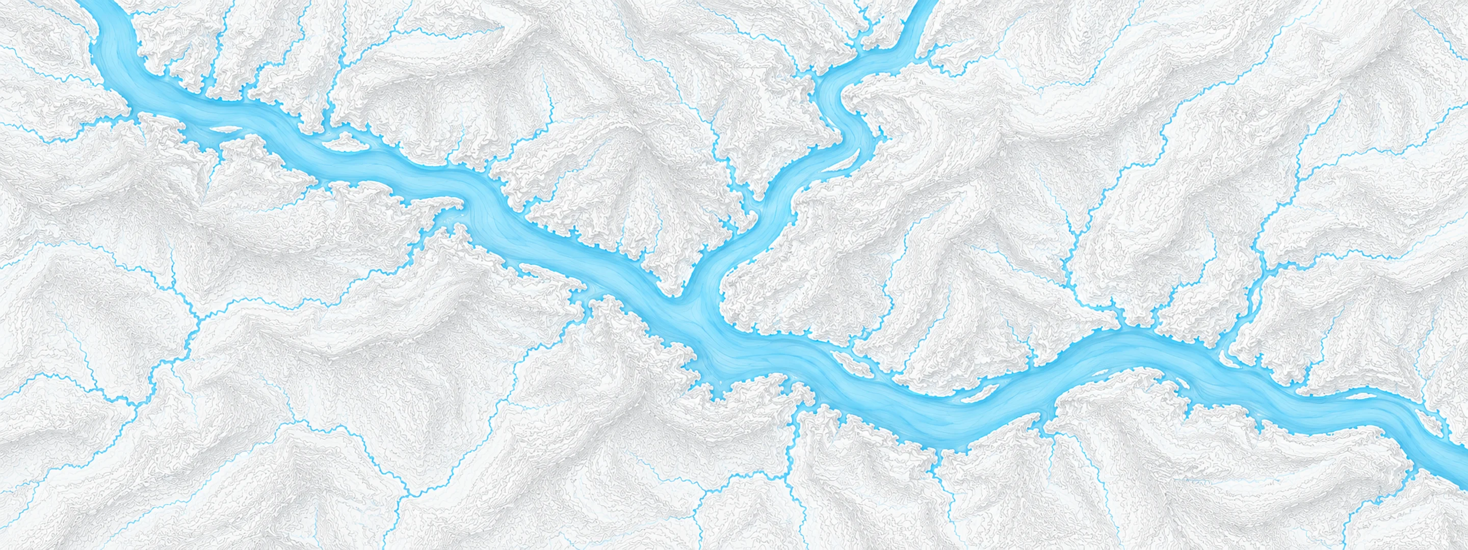 Illustrated cartographic portrait of Beaver Kill and Willowemoc