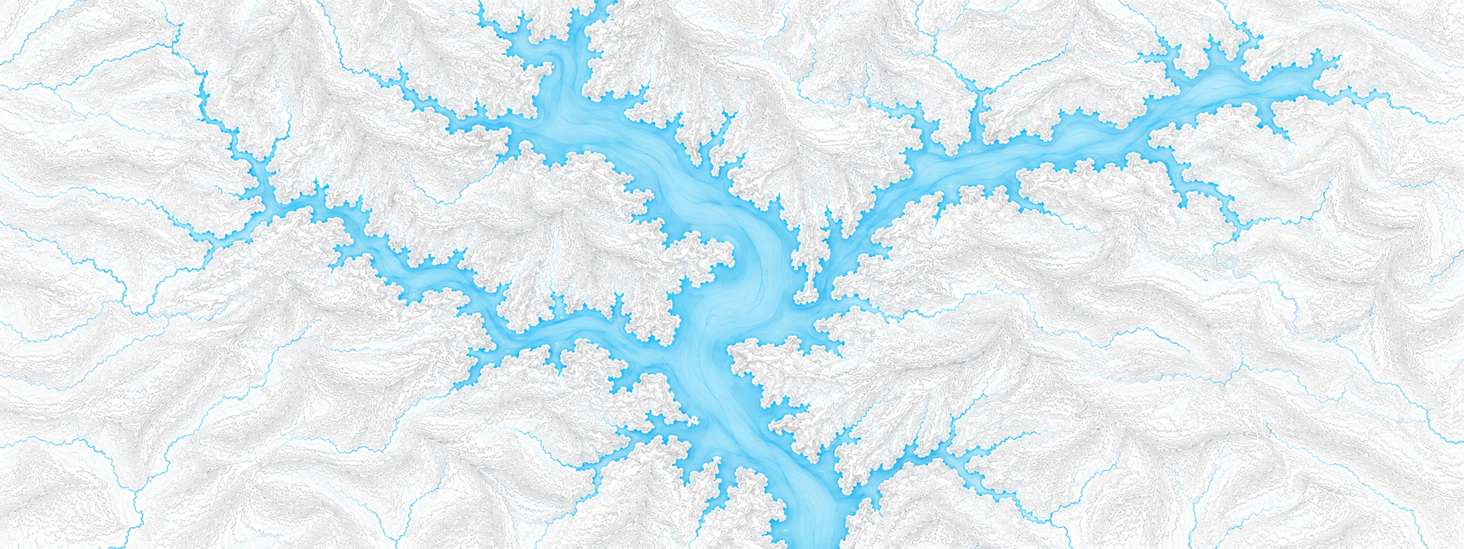Illustrated map of Allegheny Reservoir