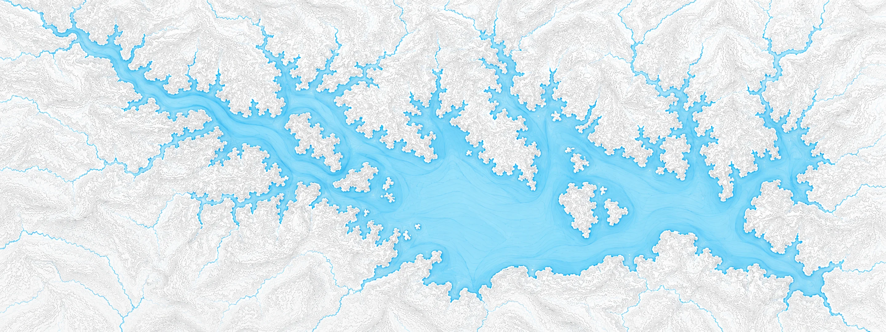 Illustrated map of Lake Murray