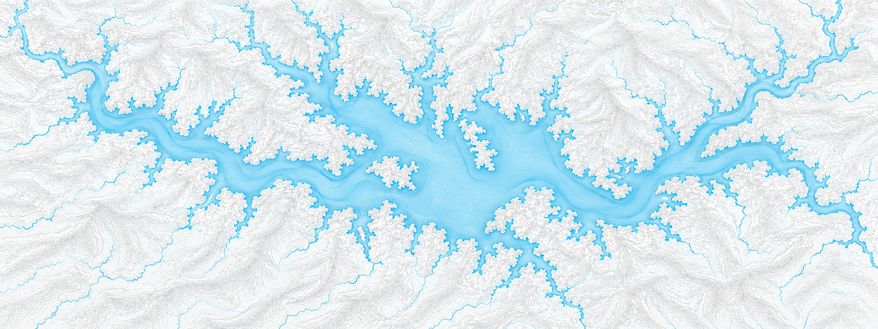Illustrated map of Douglas Lake