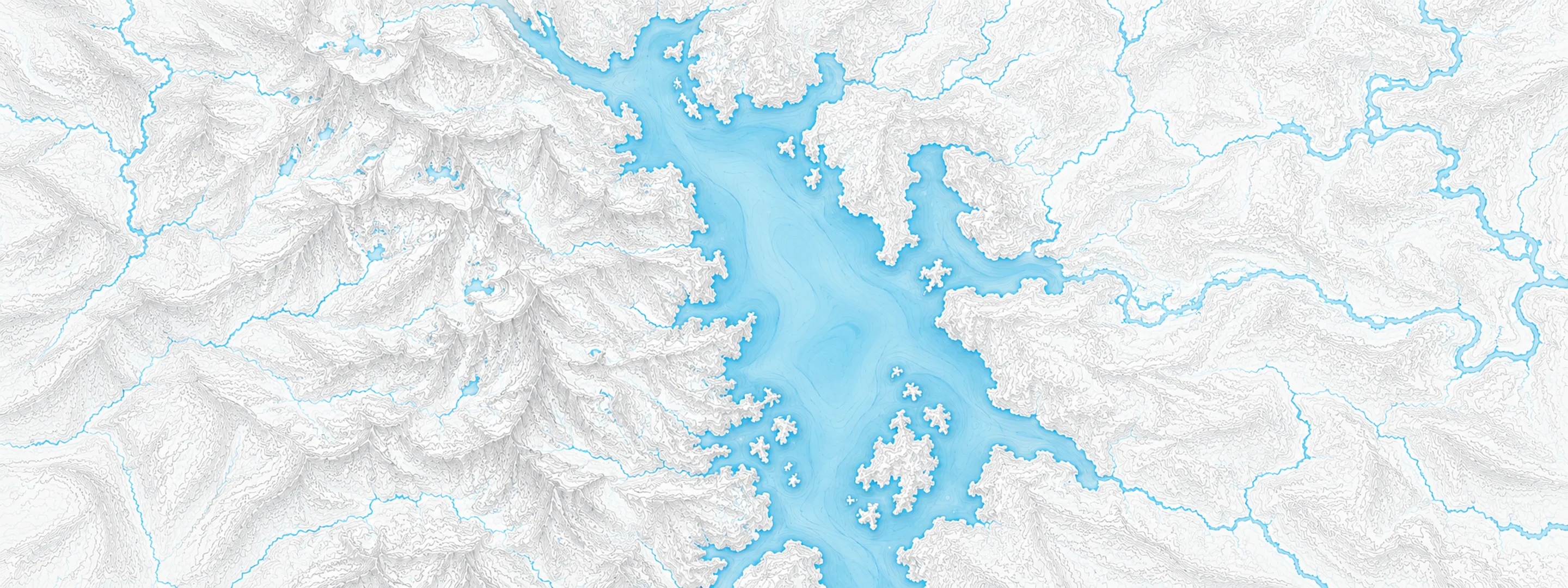 Illustrated map of Jackson Lake